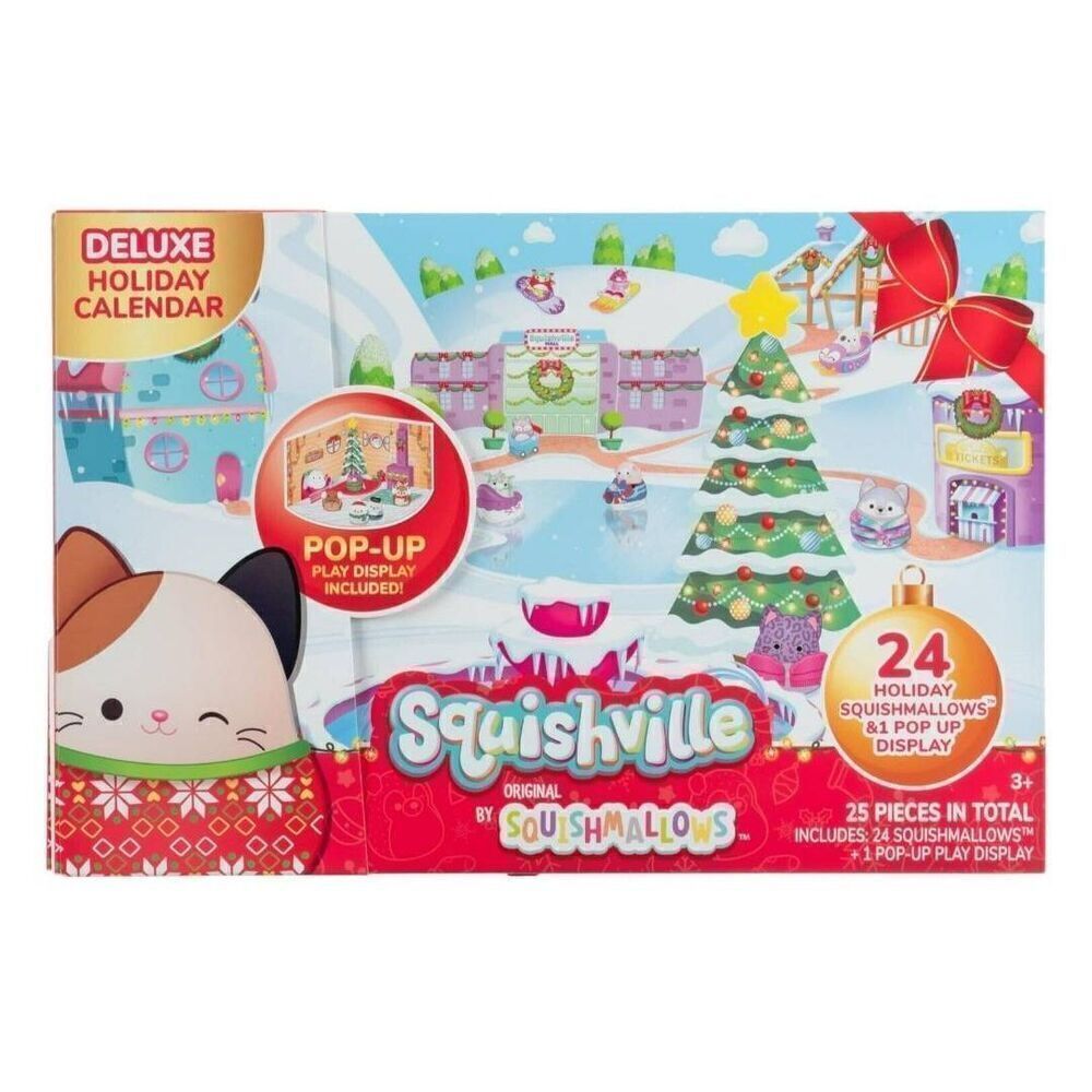 Squishmallows' Squishville 2" Holiday Calendar Plush 24pk NIB 2023 New Sealed